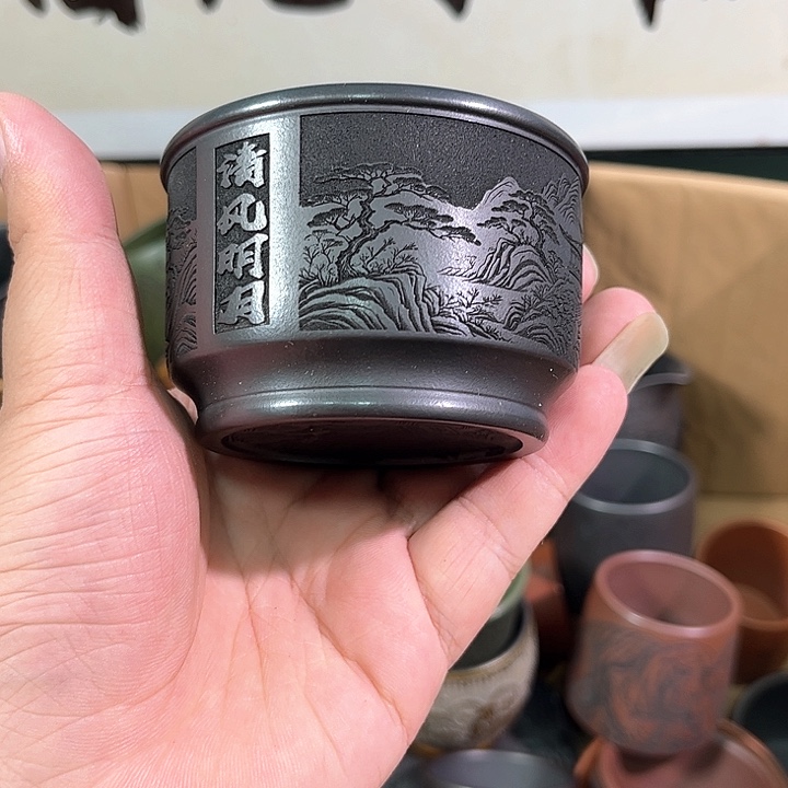 茶杯紫砂全手工紫砂主人杯