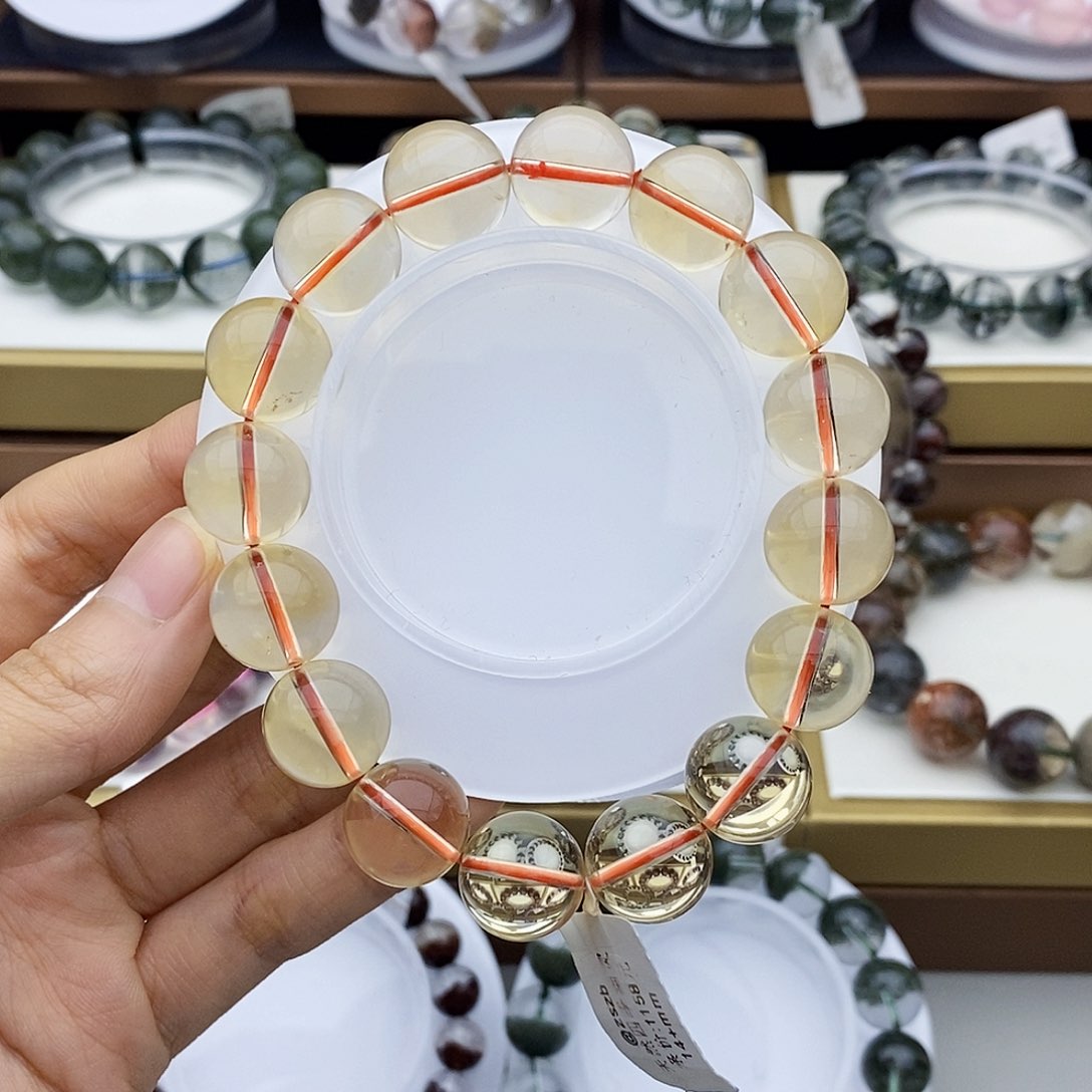 水晶手串未镶嵌黄水晶