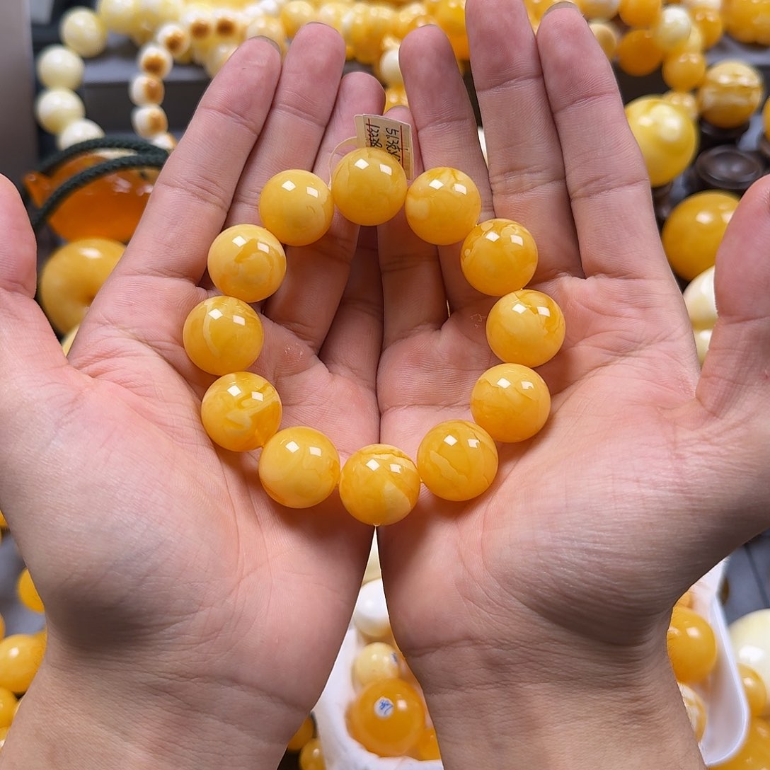 琥珀珠宝奇石未镶嵌19mm