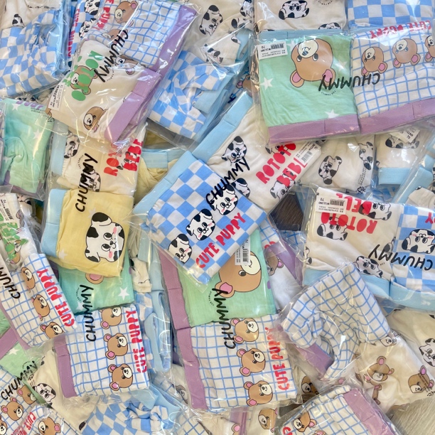 韩单 春夏款 可可爱爱 男孩女孩短裤 一组两条 花色随缘