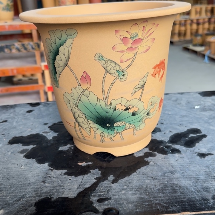 紫砂花盆 包邮包破损