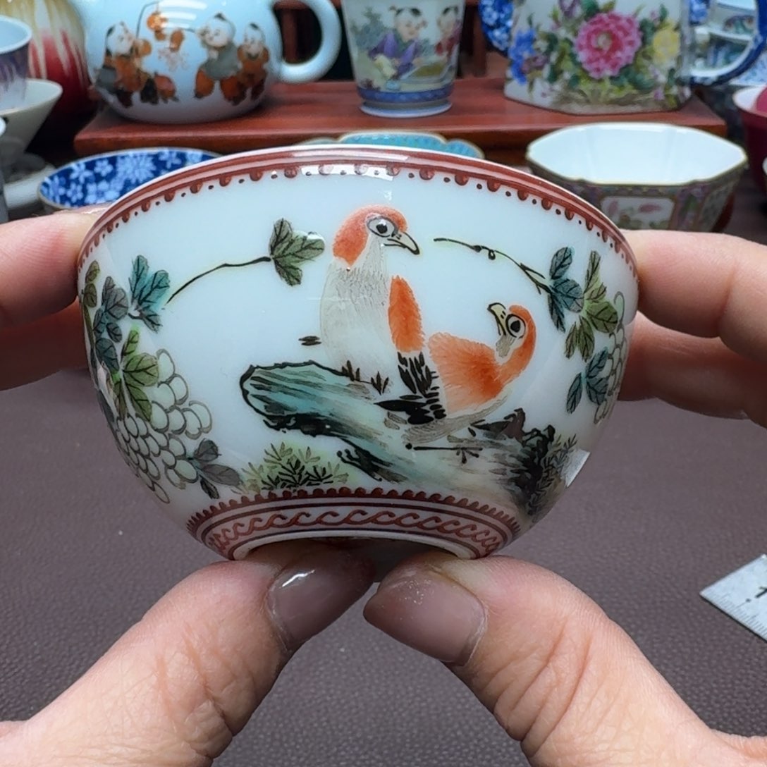 瓷片景德镇仿古手工制作精品展示