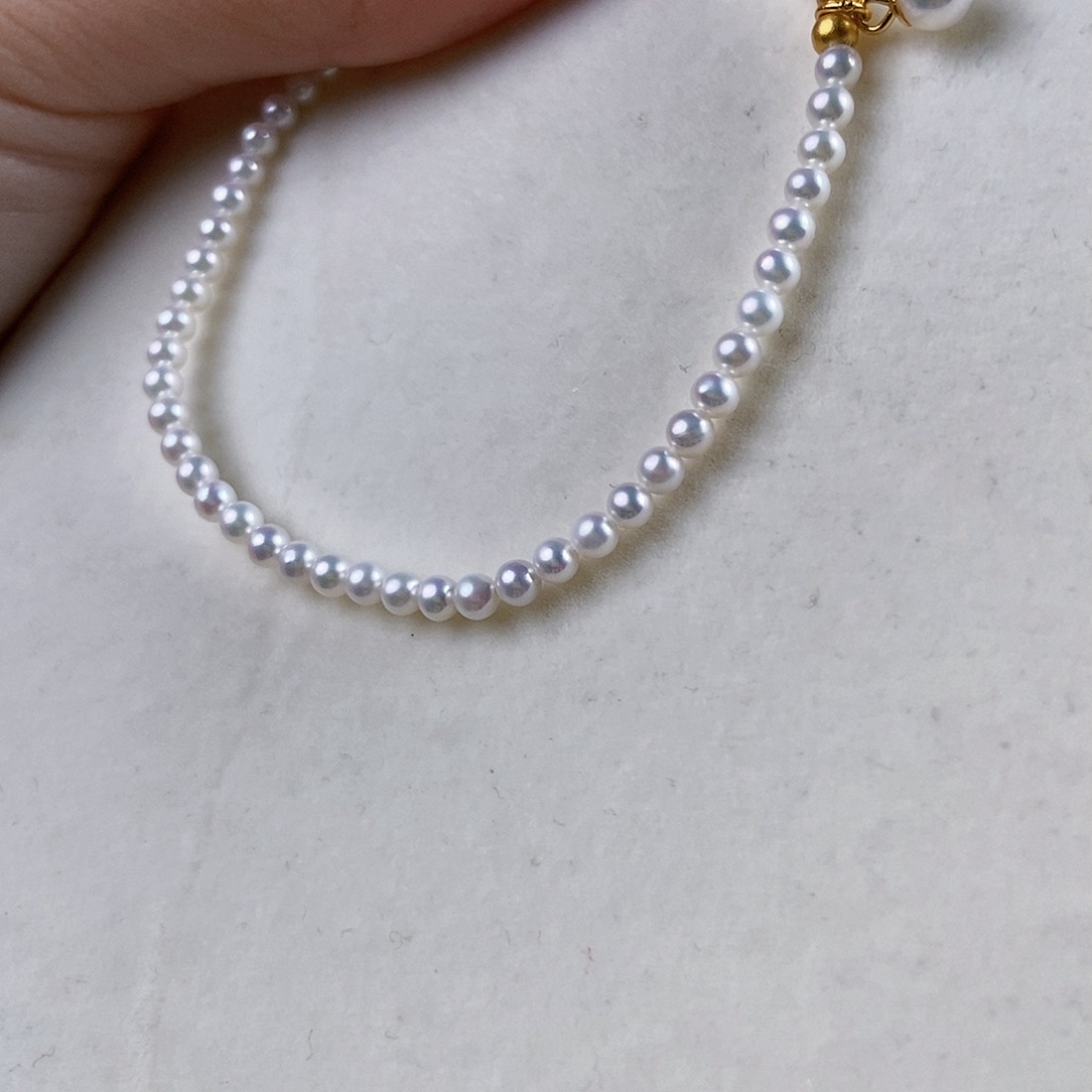 淡水珍珠手绳银S925镶嵌