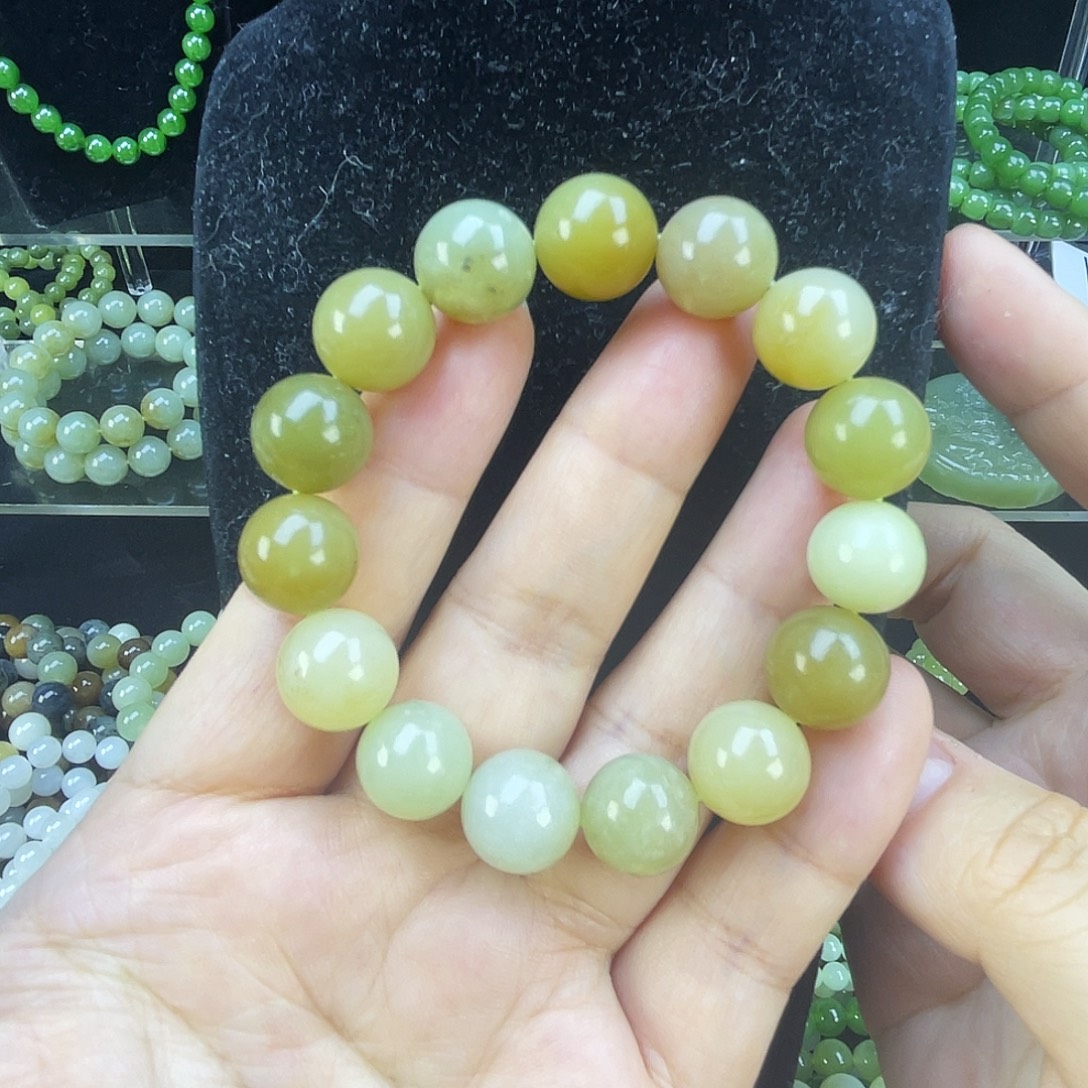 和田玉未镶嵌手链7