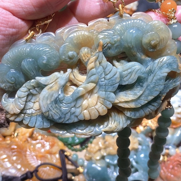 岫玉毛衣链未镶嵌