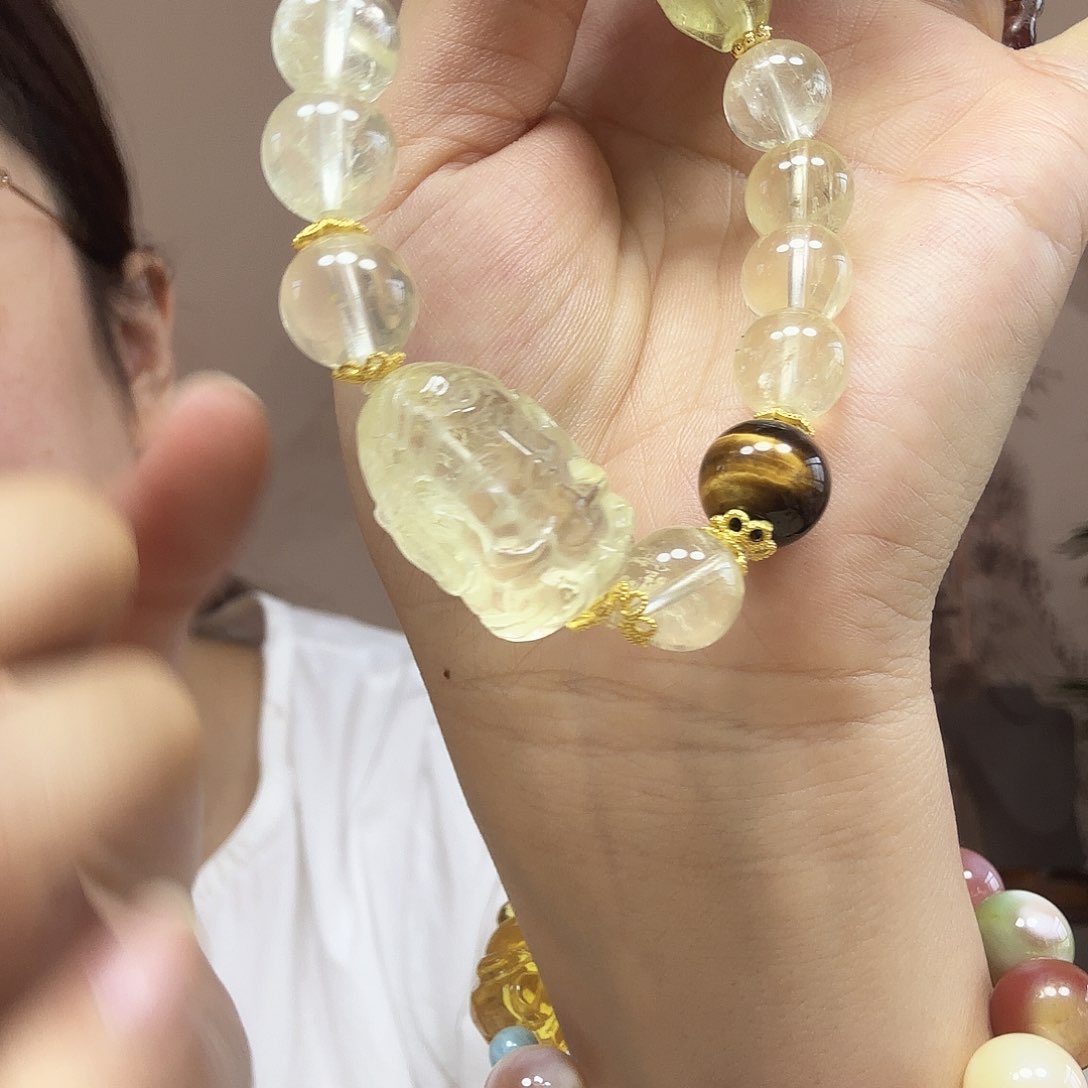 水晶手链未镶嵌黄水晶