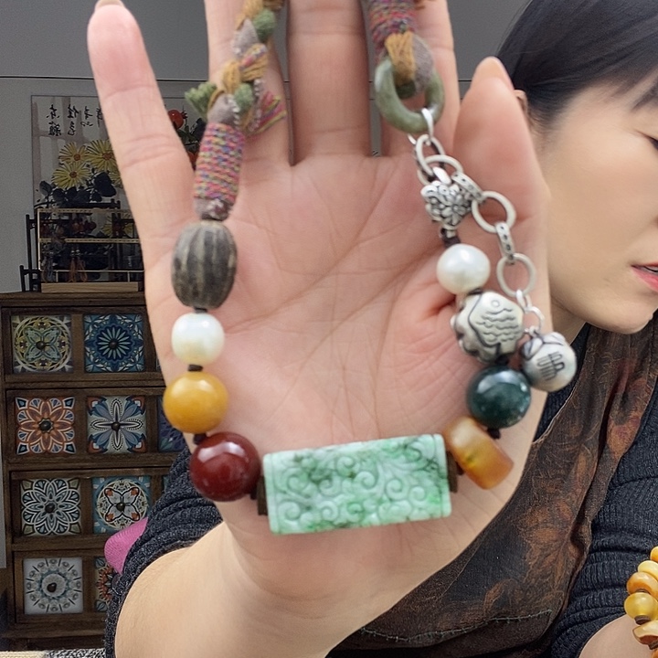 翡翠项链未镶嵌项链