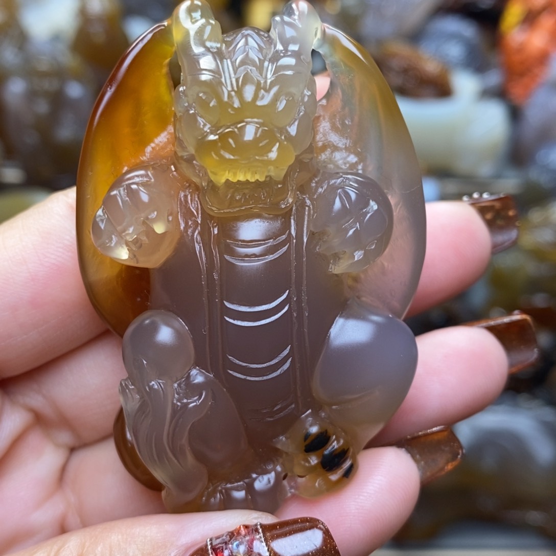 玛瑙/玉髓把件未镶嵌