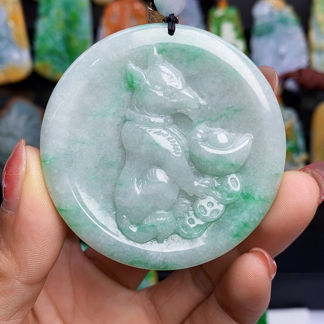 颈饰未镶嵌翡翠翡翠A货一物一证放漏价
