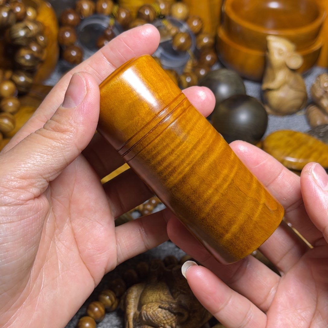 金丝楠牙签罐小叶