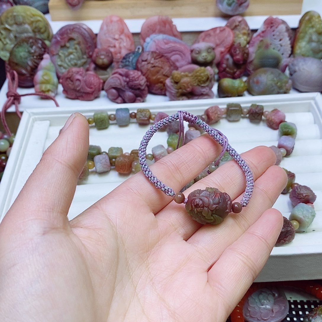 玛瑙/玉髓盐源玛瑙手链未镶嵌