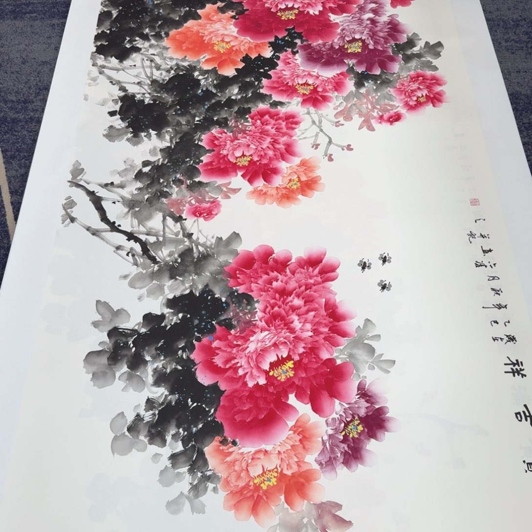 国画国画作品山水花鸟