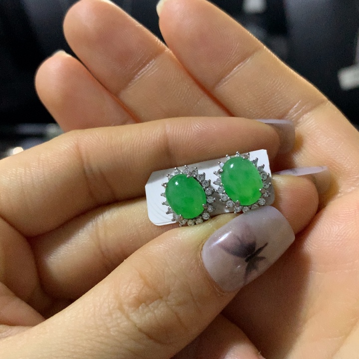 翡翠银S925镶嵌戒指