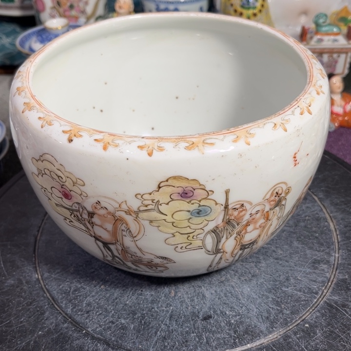 紫砂茶叶罐粉彩1111111222222