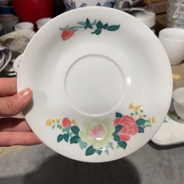 醴陵高温瓷釉下手绘15.5厘米