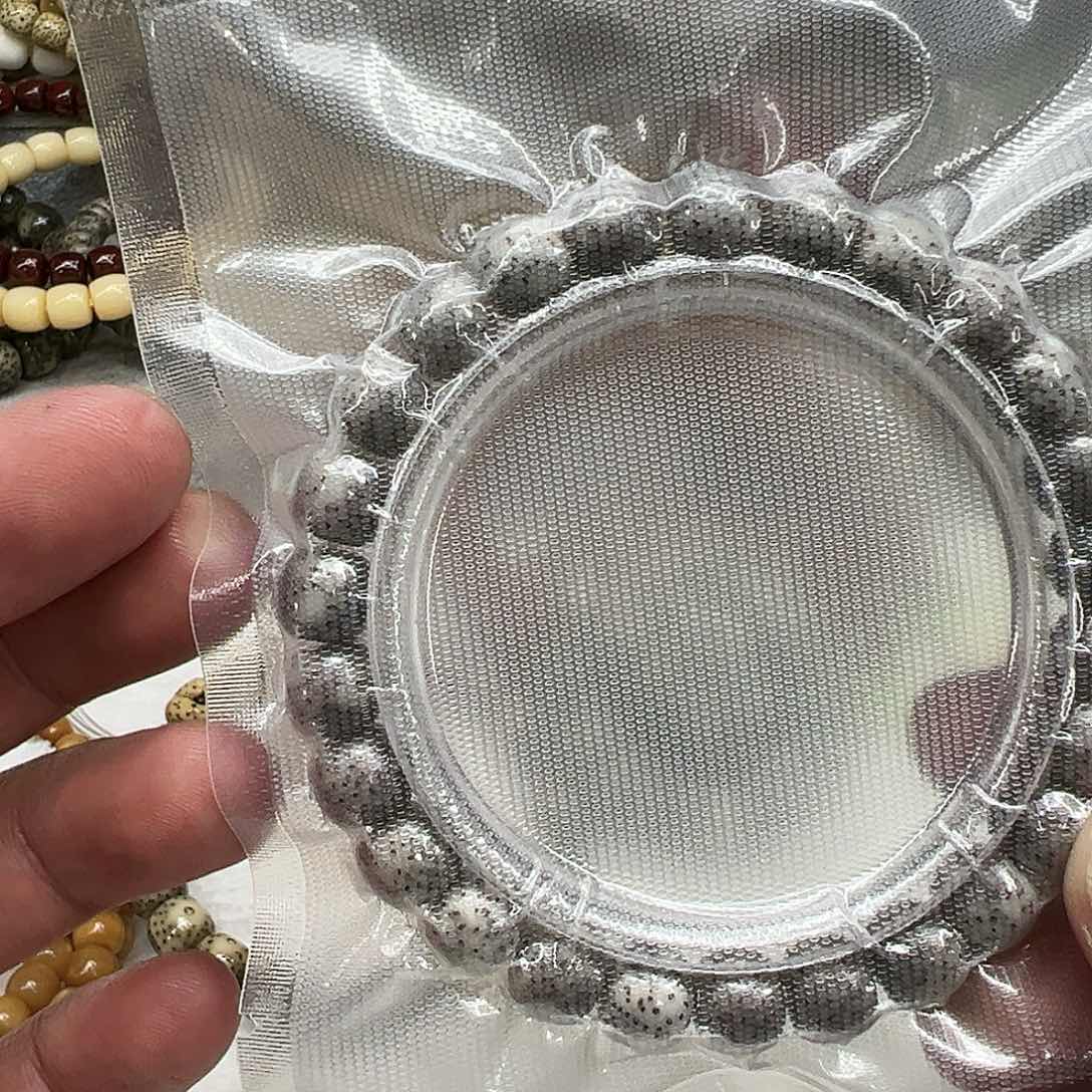 星月菩提手串41高端黑灰星月菩提单圈0.9