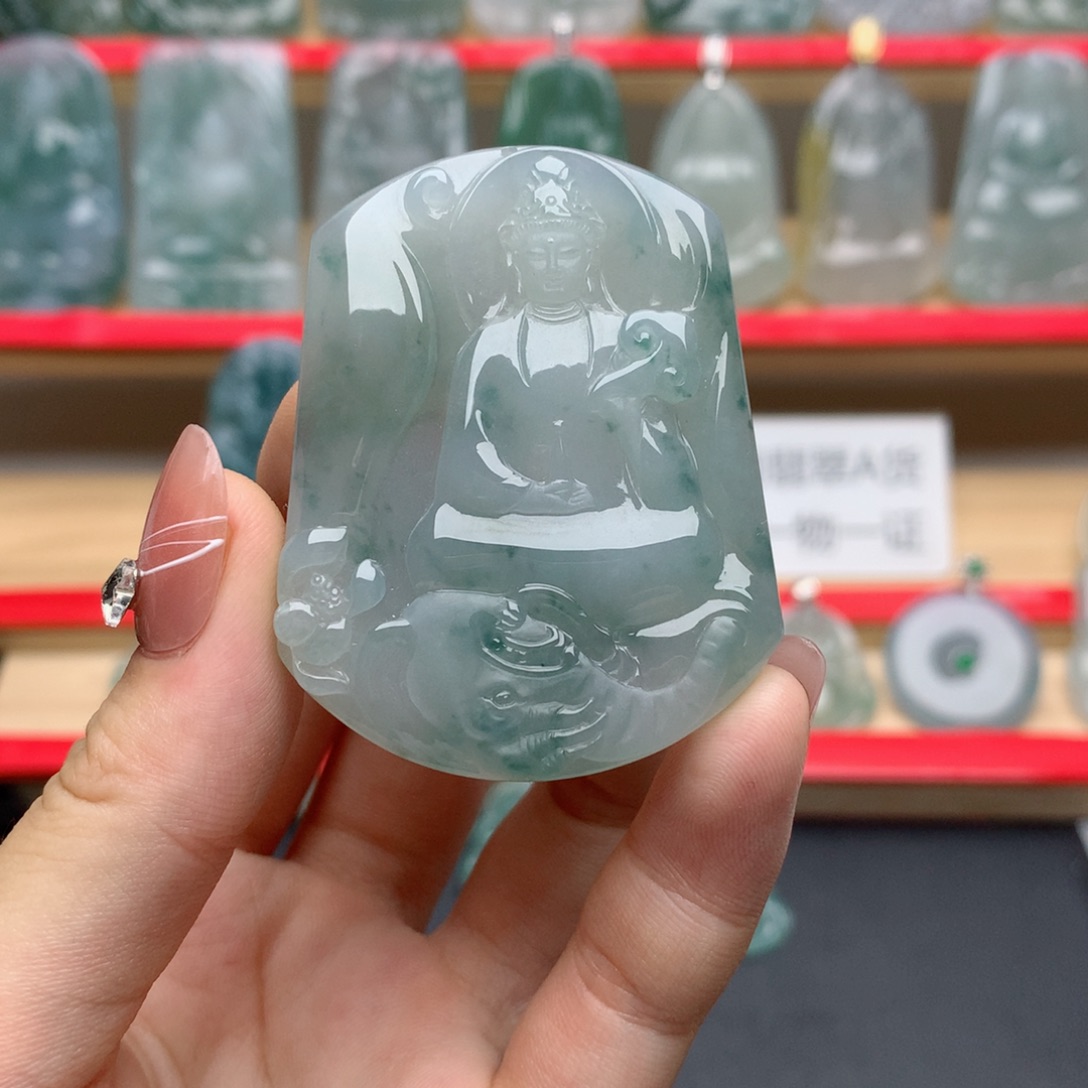 颈饰未镶嵌翡翠普贤