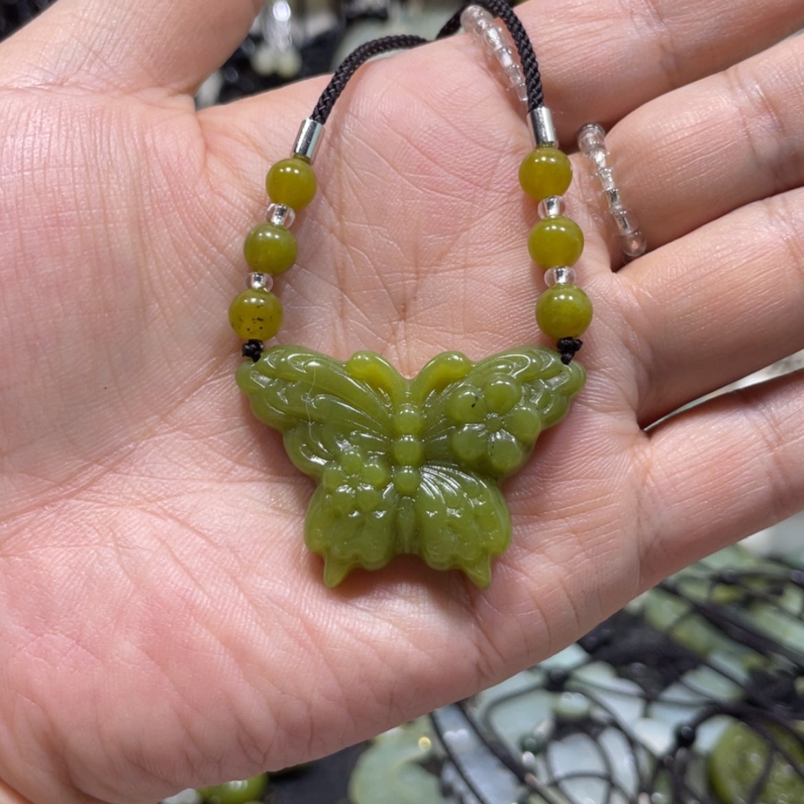 【闪购商品】岫玉颈饰未镶嵌15吊坠