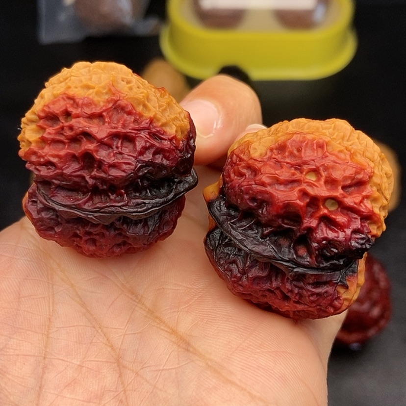 【闪购商品】把件文玩核桃38尺火麒麟金蟾