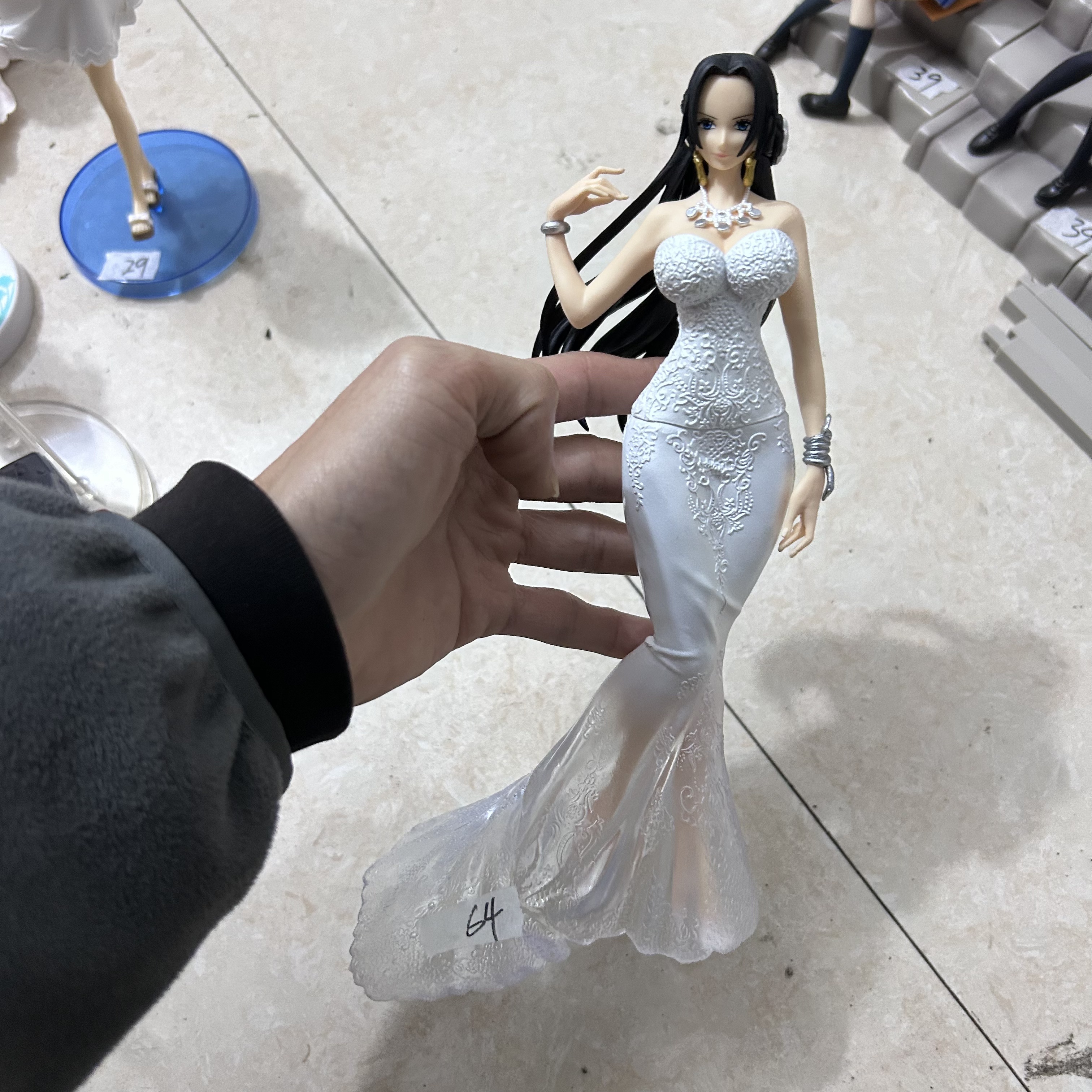 正版无盒 海贼王 LADY EDGE 女帝 汉考克 白色婚纱 景品手办