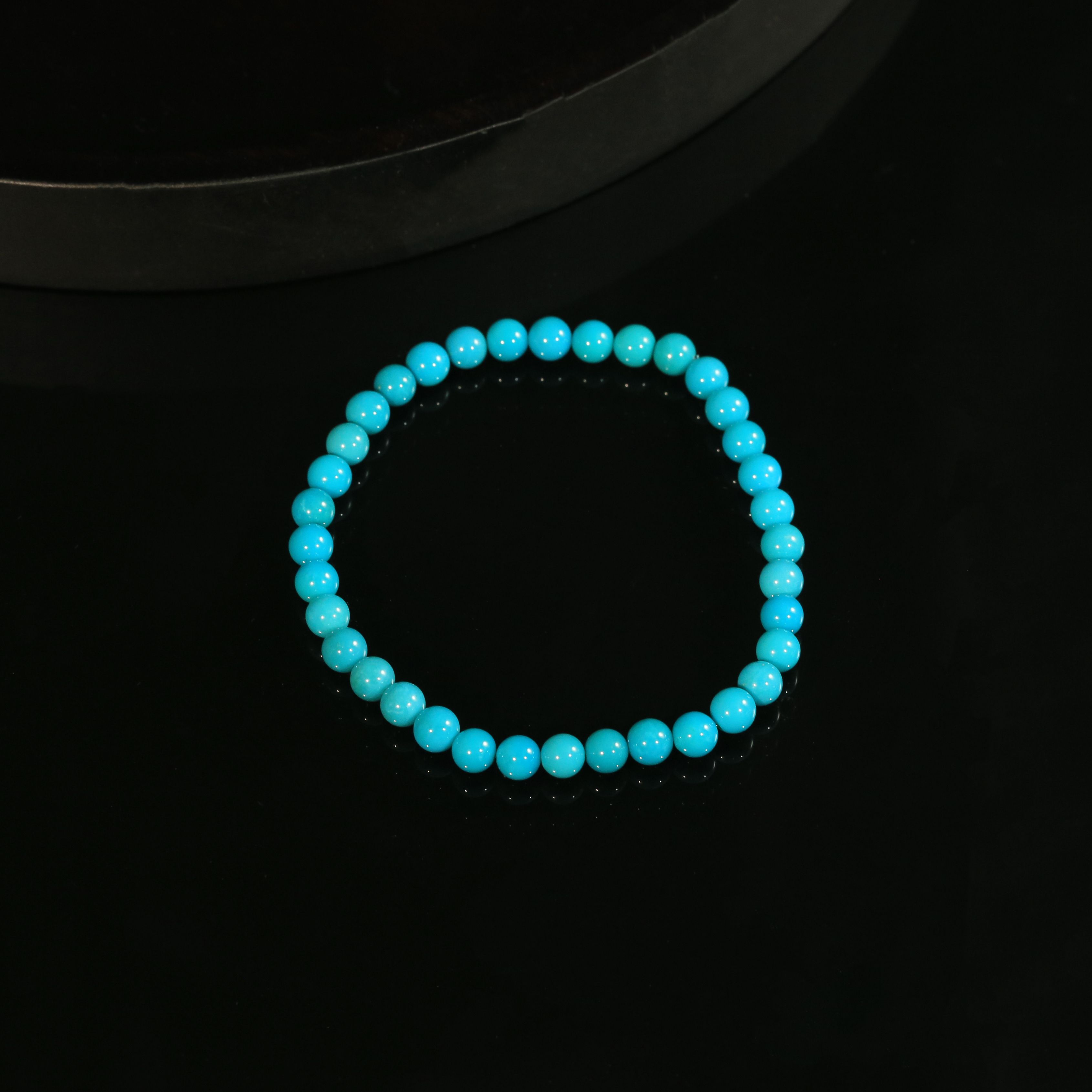 【闫闫专属】安曼博睡美人绿松石圆珠手串5-5.5mm XZ0267BZ