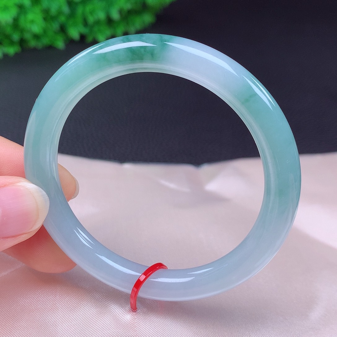 翡翠未镶嵌手镯53圈432606