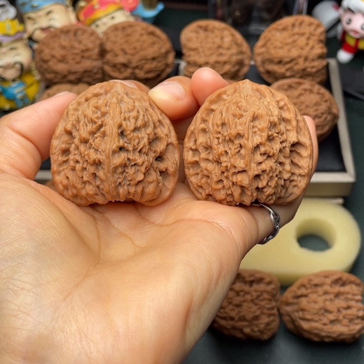 吊坠文玩核桃43尺三角桃心