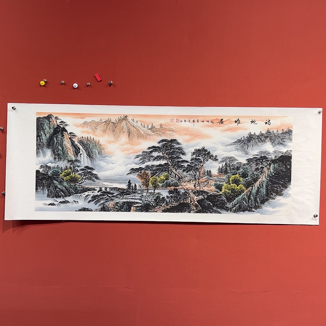 国画小六尺山水无合影