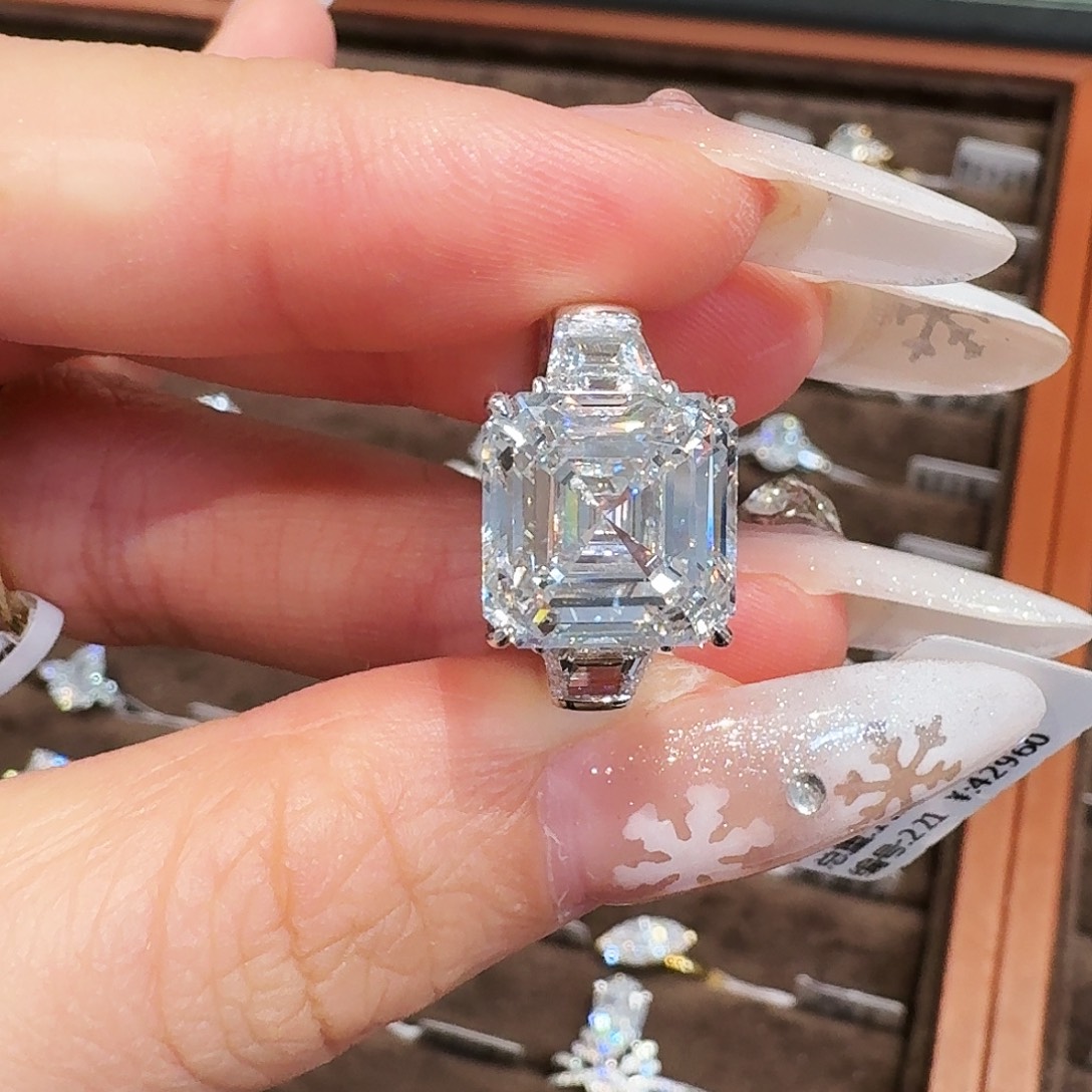 铂Pt950镶嵌实验室培育钻石