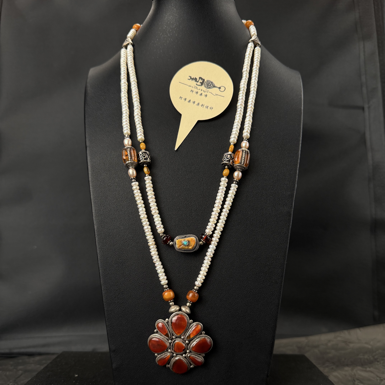 坠链均925银 阿布桑布 设计925纯银博拉百搭搭项链