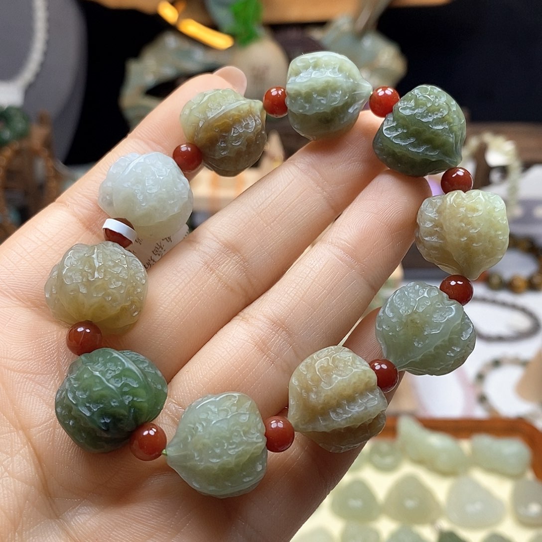 手串未镶嵌和田玉?****?核桃多宝