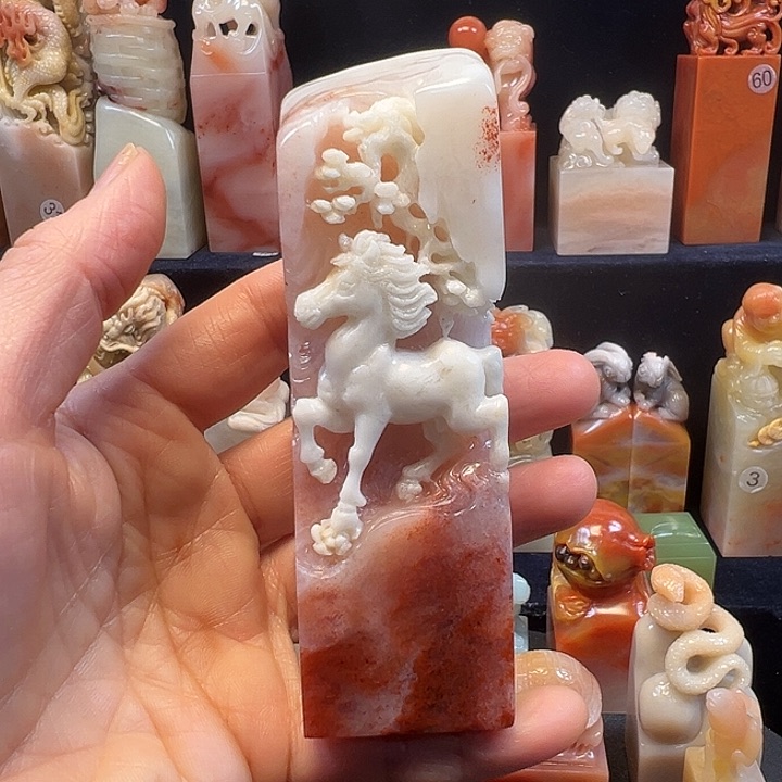 寿山石印石寿山石手工雕刻