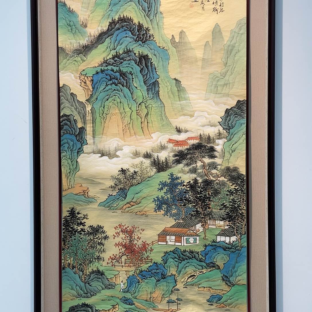 国画凌行志手绘作品