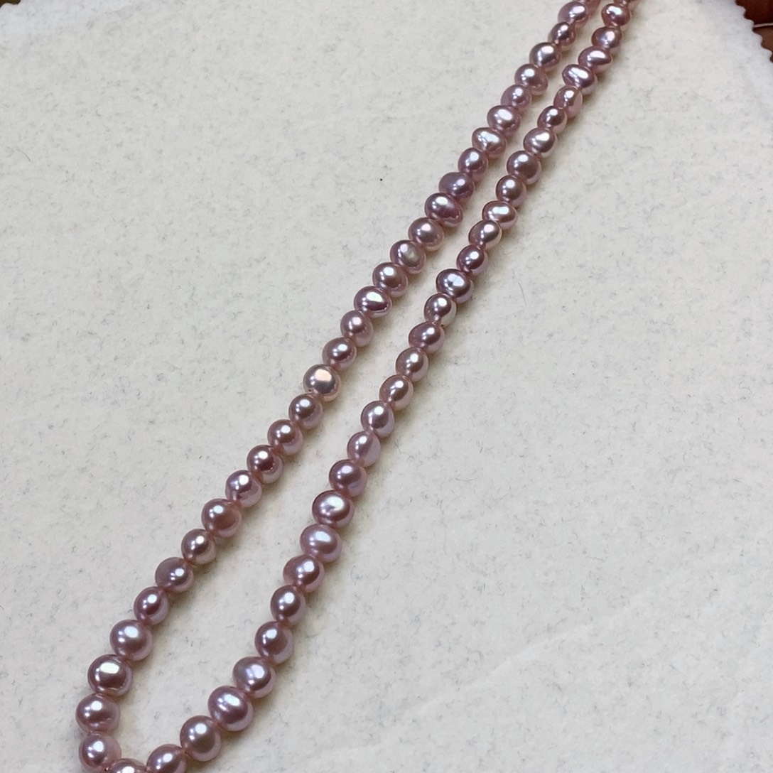 淡水珍珠颈饰银S925镶嵌