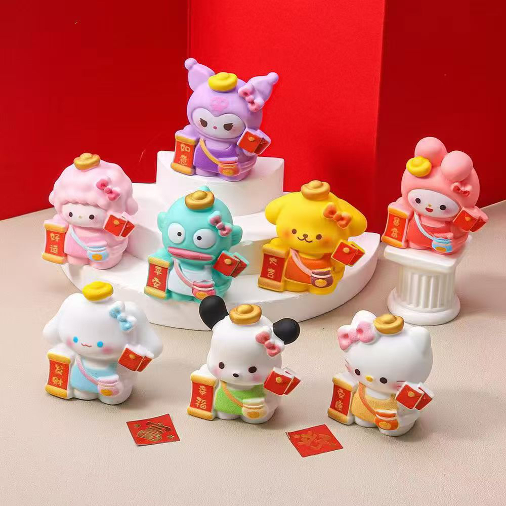 【九宫格】手感漆招财开运三丽鸥diy饰品摆件