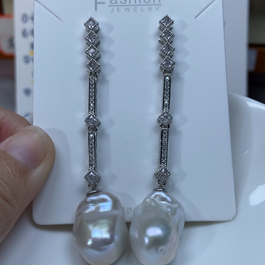 淡水珍珠耳环合金特价298