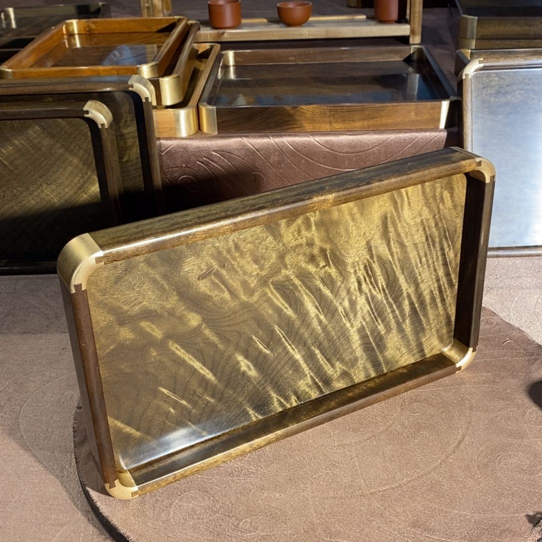 金丝楠和**下金丝楠木文盘