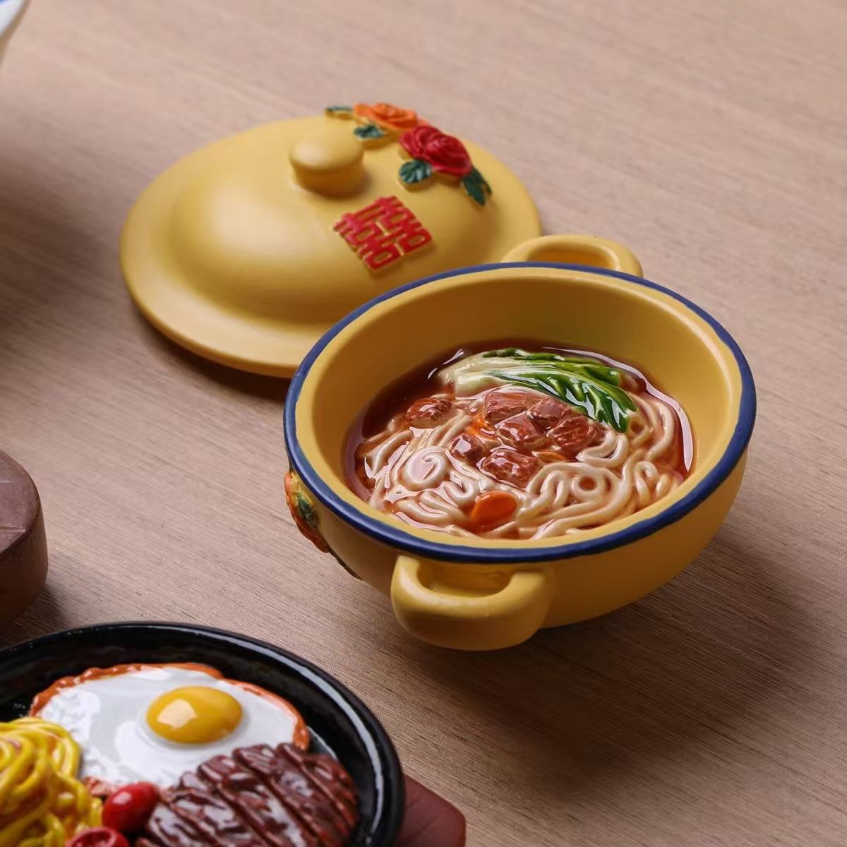 【直播拆】树脂创意立体产品手绘食玩冰箱贴摆件居家好物