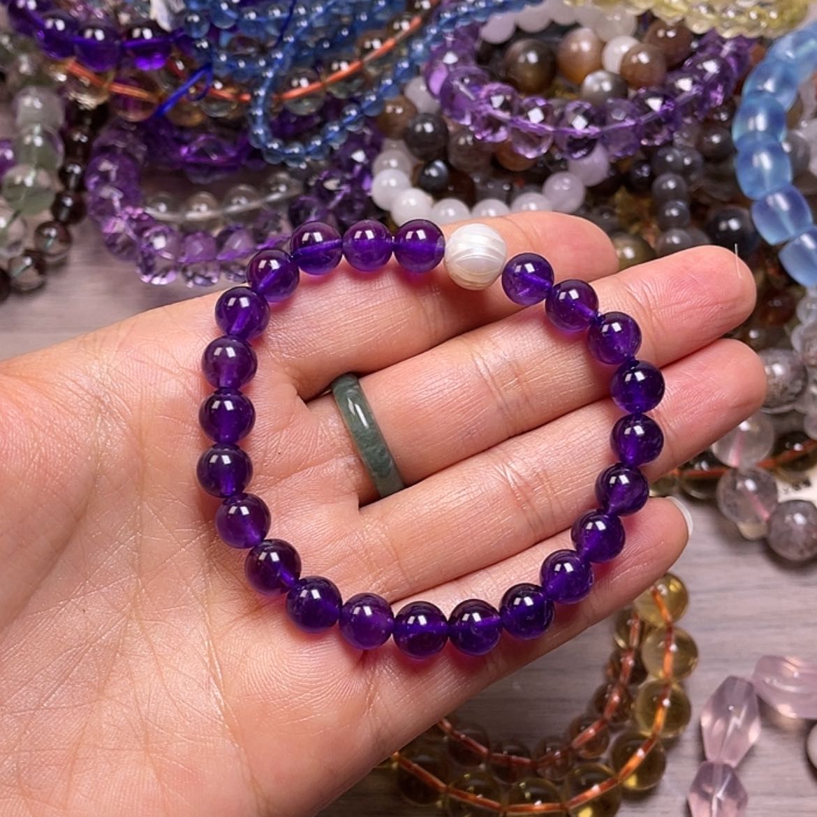 【闪购商品】烟晶手链银S925镶嵌989999999999