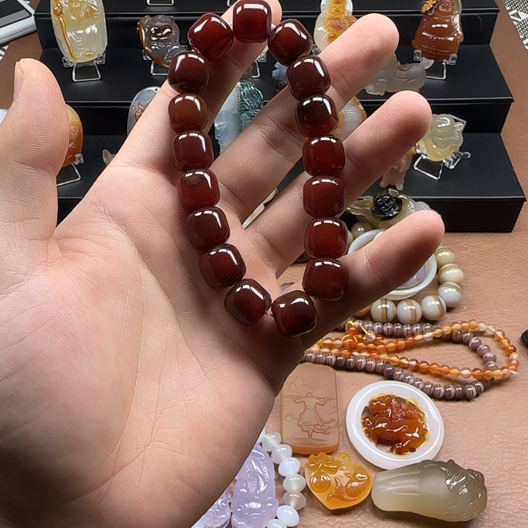 玛瑙/玉髓未镶嵌吊坠(不含链)