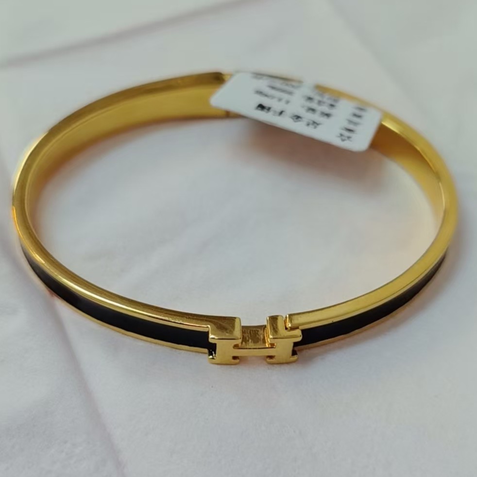 金兰黄金【H镯黑色】预售，圈口62+