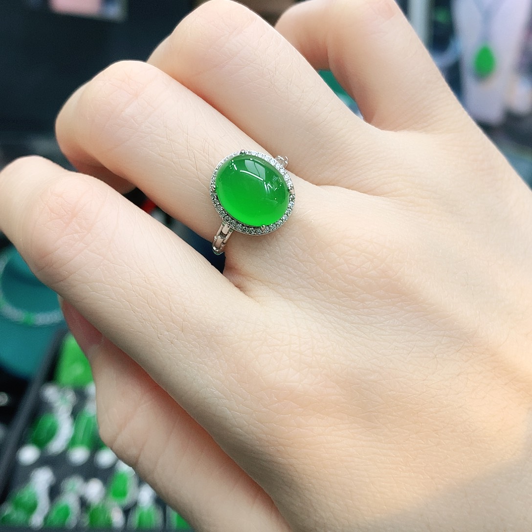 银S925镶嵌戒指玛瑙/玉髓