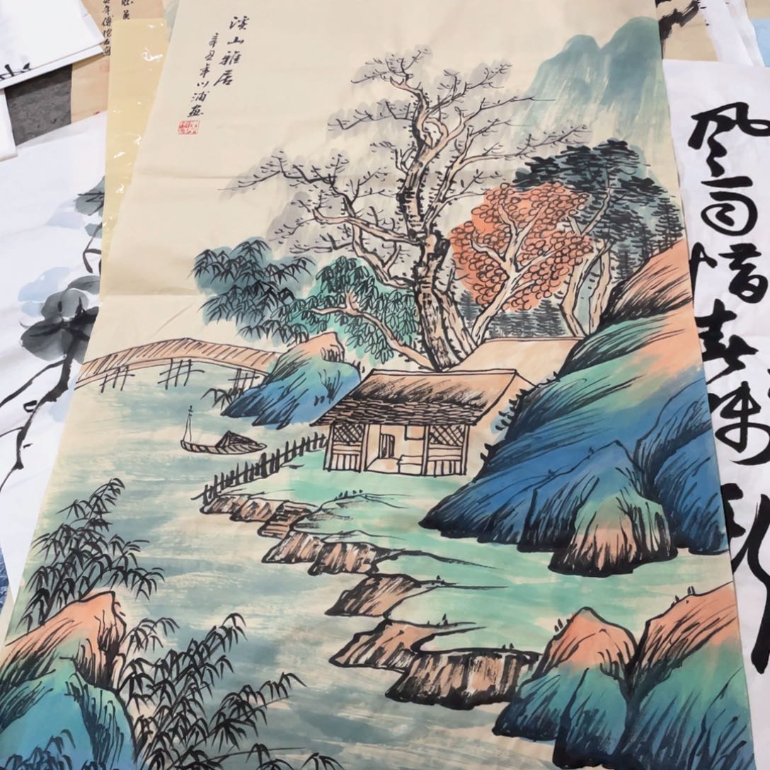 国画国画作品画心一张