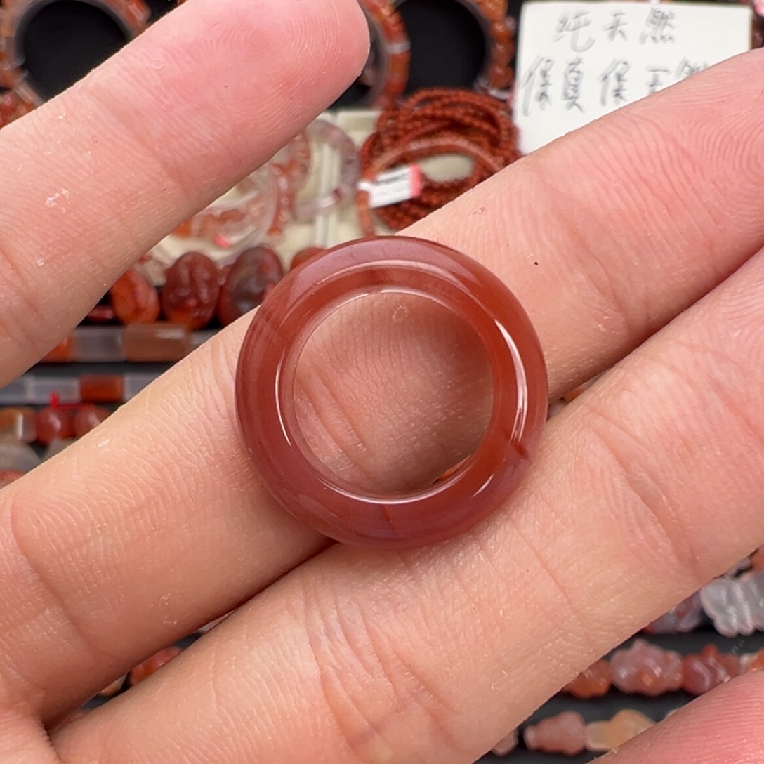 南红玛瑙未镶嵌颈饰跑环内径13mm
