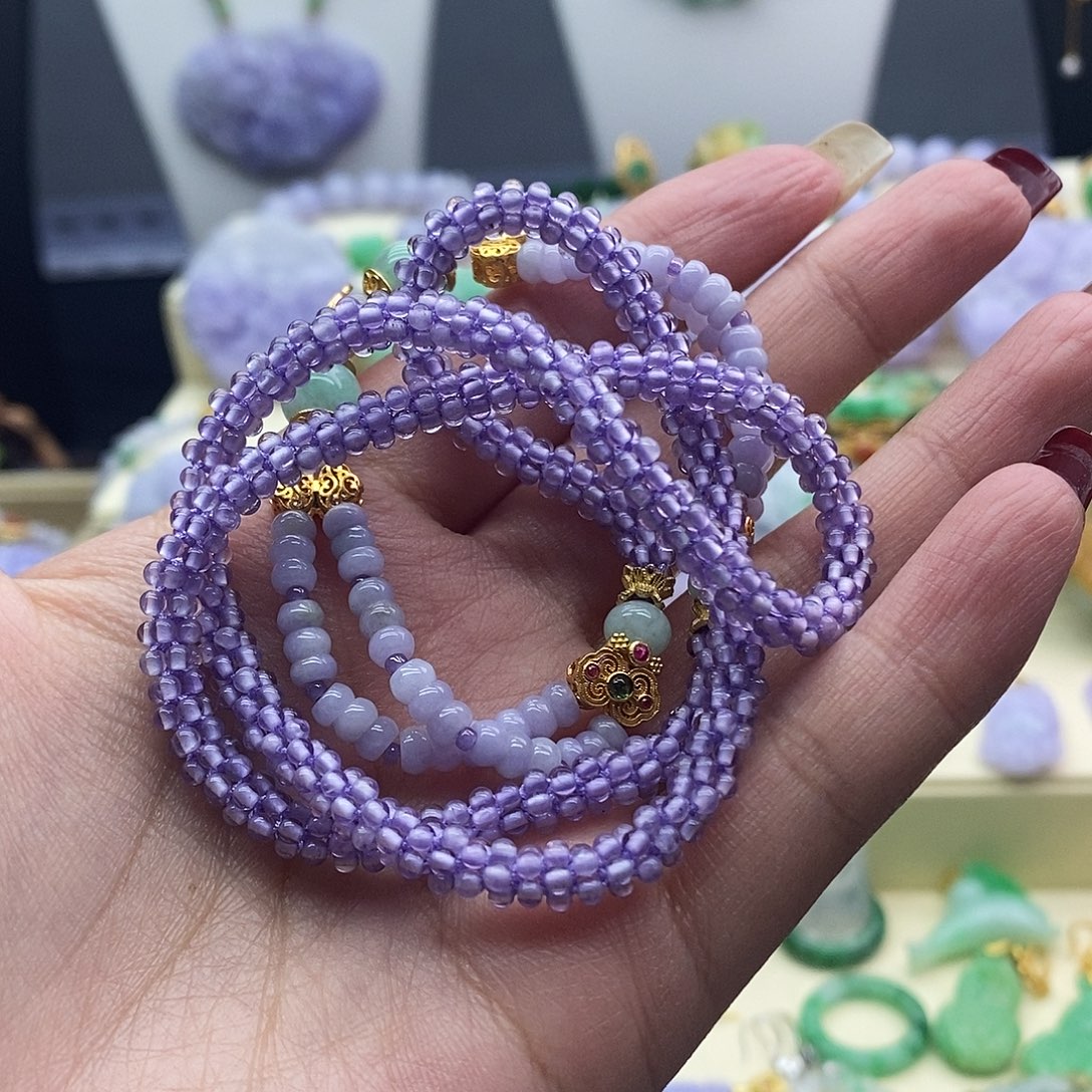 ****鬼翡翠未镶嵌项链项链