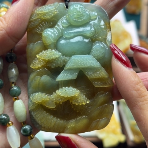 岫玉挂件未镶嵌挂件