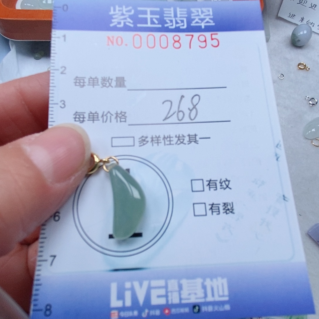 颈饰未镶嵌翡翠冰透月亮