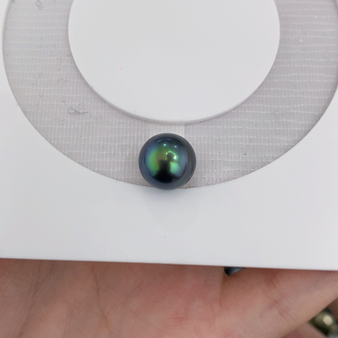 妍***霏海水珍珠裸珠大溪地裸珠10-11定制不退换