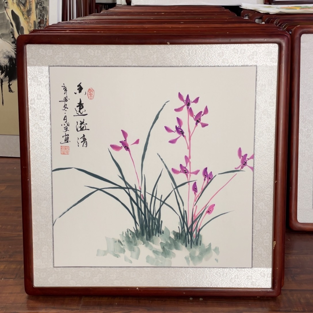 国画带框尺寸63*63厘米