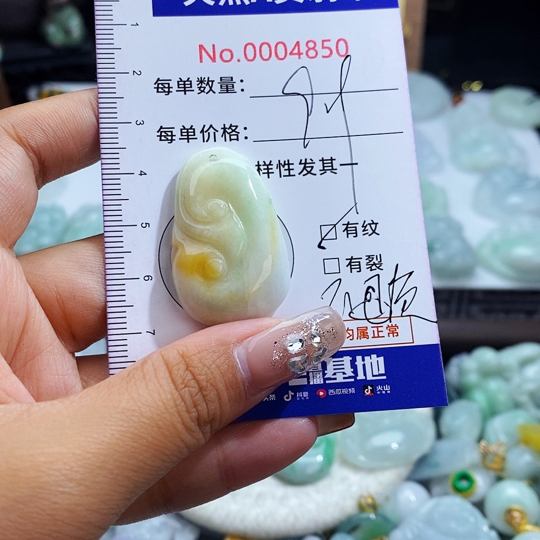翡翠未镶嵌毛衣链4850